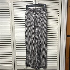 NWOT Anthropologie Black and White Geometric Pants